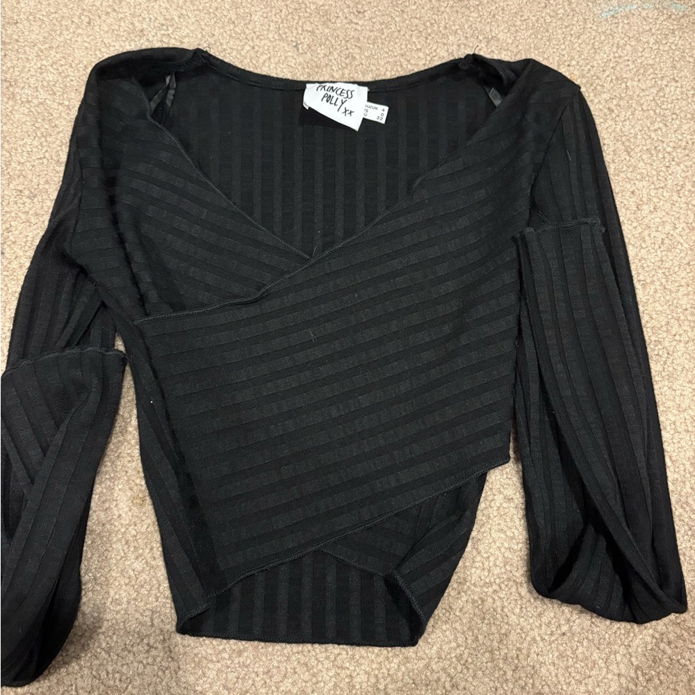 Princess Polly Elegant Black Top